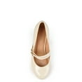 thumbnail image 6 of Brinley Co. Women's Medium and Wide Width Mary Jane Patent Leather Pumps, 6 of 8