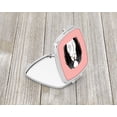 thumbnail image 2 of Checkerboard Pink Japanese Chin Compact Mirror BB1230SCM, 2 of 4