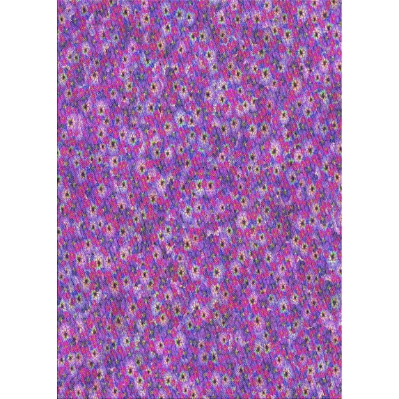 Ahgly Company Machine Washable Indoor Rectangle Transitional Dark Violet Purple Area Rugs, 9' x 12'
