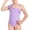 Purple, variant on Girls 1 Piece Swimsuit Purple Quick Dry Athletic Swim Suit 11-12 Years