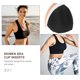 thumbnail image 2 of 6 pares de sujetadores extraíbles para mujer, con almohadillas esponjosas, para trajes de baño, deportivos, color piel blanco y negro., 2 of 5