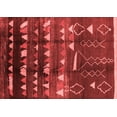 thumbnail image 1 of Ahgly Company Indoor Rectangle Solid Red Modern Area Rugs, 6' x 9', 1 of 4