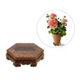 thumbnail image 3 of Base de jarrón de madera en miniatura con pedestal for té, figuras decorativas, estante, 3 of 6