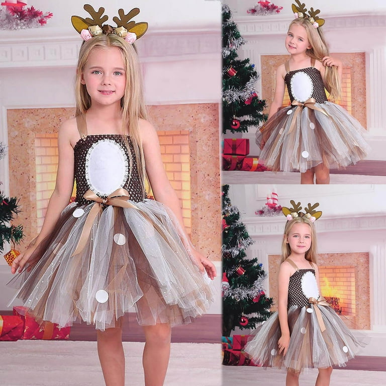 girls brown christmas dress Gingerbread-Themed Holiday Dress for Kids – Customizable & Versatile