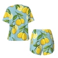 thumbnail image 5 of Lsque Lemon Women's Short-Sleeved Pajama Set - 2 Piece Soft and Lightweight Sleepwear Set-, 5 of 9