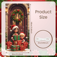 thumbnail image 5 of Traditional Christmas Banner Santa Claus Red Outfit Decorative Design for Holiday Party Indoor Event Christmas Decoration, 5 of 9