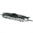 thumbnail image 6 of LABLT Front Bumper Cover Grid Upper Trim+Lower Grille Fit For Honda CRV 2015 2016 Chrome Black, 6 of 6