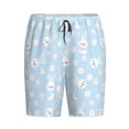 thumbnail image 3 of Yiaed Cute Bunny for Men's Soft Sleep Pajama Short Lounging Pajama Shorts-3X-Large, 3 of 8