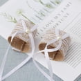 thumbnail image 3 of MINKUROW Day Napkin Rings Set of 4, Lace Burlap Napkin Ring,Pearl Linen Farmhouse Serviette for Valentines’ Day,Daily Use and Decor Lace Pearl, 3 of 6