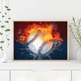 thumbnail image 3 of Cuadros Decorativos 5D diamante pintura calor béisbol completo redondo taladro pared Rhinestone DIY arte artesanía Tmvgtek embutido en tela, 3 of 9