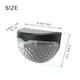thumbnail image 3 of Lámpara Led De Pared Impermeable Para Exteriores, 2 Uds., De Pared Solar, Compatible Con 10 Horas De Trabajo Nocturno Después De 6 Horas De Carga Yuarrent HA019377-00, 3 of 5