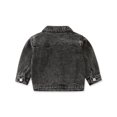 thumbnail image 3 of Toddler Denim Jacket for Boys Girls Button-Down Jeans Jackets Coat Retro Outerwear 1-6T, 3 of 10