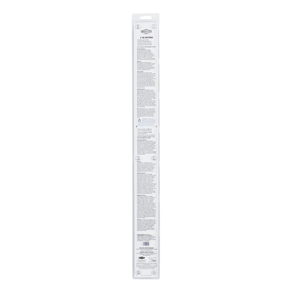 Roadpro 2Ft Cb Antenna White 1000W