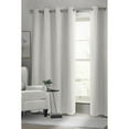 thumbnail image 1 of Safdie & Co. Rideau Tissé Noir Total 54X84L Blanc Geo, 1 of 2