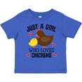 thumbnail image 3 of Inktastic Just a Girl Who Loves Chickens Girls Toddler T-Shirt, 3 of 5