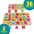 thumbnail image 2 of Puzle de madera Chuckle & Roar ABCs y 123s de 26 y 10 piezas, 2 of 6