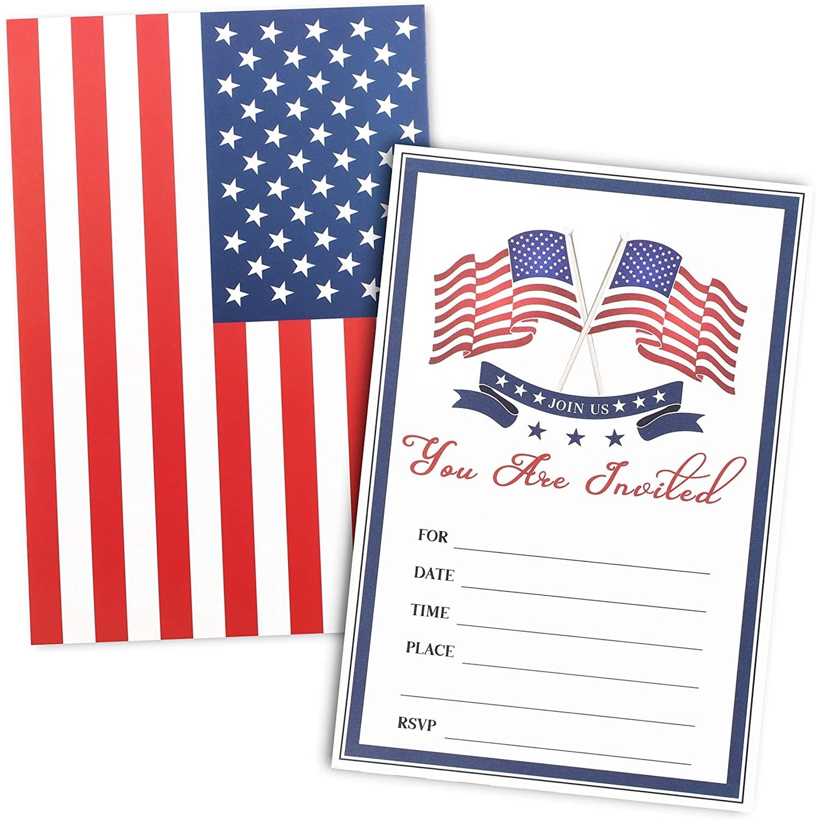 Premium Gift Wrap Wrapping Paper American USA Flag Independence Day July 4th 