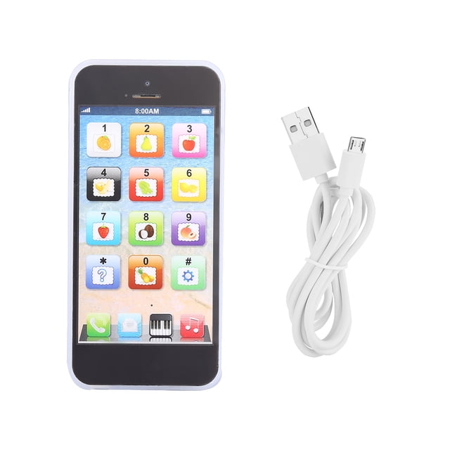 Juguete para teléfono móvil, teléfono móvil de aprendizaje recargable, juguete para teléfono móvil para niños, juguete para teléfono móvil de aprendizaje, diseñado a medida