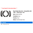 thumbnail image 2 of Rear Brake Shoe Set - Compatible with 1987 - 1996 Ford F-150 1988 1989 1990 1991 1992 1993 1994 1995, 2 of 2