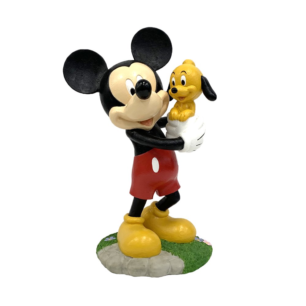 Disney Mickey & Puppy Pluto Garden Statue