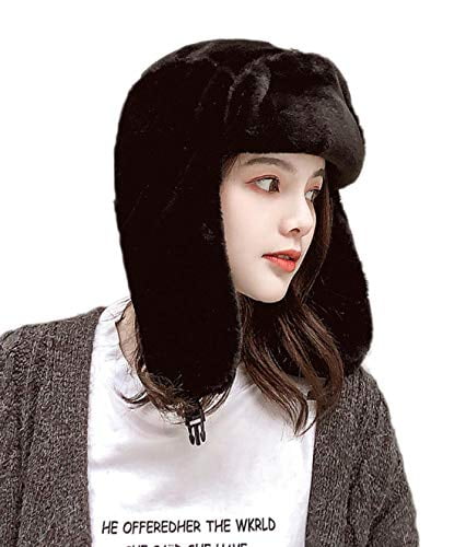 Faux Fur Hat Winter Earflap Hat,Russian 
