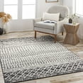 Mark&Day Area Rugs, 5x7 Louise Global Black White Area Rug (5'3" x 7'6