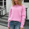 thumbnail image 2 of Duoif Women's Sweaters Women's Backless Knit Sweater with Bow Tie - Daily Pullover Fall Sweaters for Women Pink L, 2 of 9