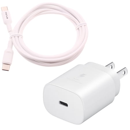 For Sonim XP3plus - 25W Fast Home Charger, PD Type-C 10ft USB-C Cable Quick Power Adapter Travel Compatible With Sonim XP3plus Phone