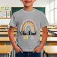 thumbnail image 2 of shqvo Boys Clothes Crew Neck Short Sleeve Letter Graphic Print Cute Boys Stretch T-Shirts Toddler Clothes for Boys, 2 of 4