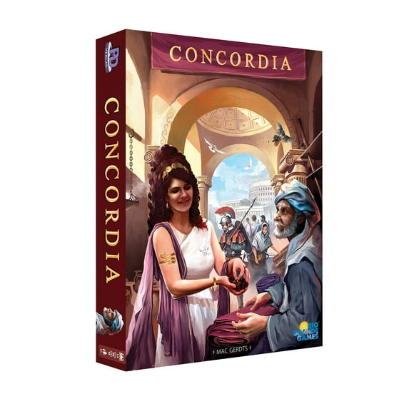 Rio Grande Games: Concordia, Historical Strategy Board Game, Average Play Time 90 Minutes, 2 to 5 Players, for Ages 14 and up