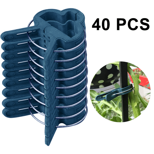 Clip de jardín injerto de plántulas flores y decoración de jardín tamaño de clip de jardín opcional Clips de resorte de jardinería para plantas, soporte de tallos Adepaton 2033422-1