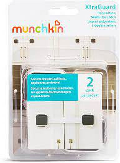 Munchkin Xtraguard Dual Action Multi Use Latches - 5 Packs Of 2 Count = 10 Count