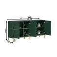 thumbnail image 2 of Boyel Living Sideboards & Buffets, Storage Cabinet with 4 Doors for Living Room, Bedroom, Home Office, Green, 2 of 6