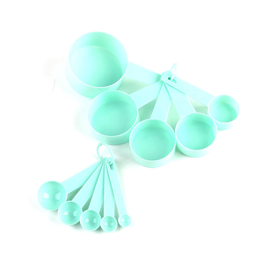 12 Piece Measuring Cups and Spoons Set Cute Colored Plastic Measuring Cup  Spoon Used in Baking and Kitchen(Random Color) - AliExpress