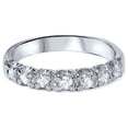 thumbnail image 2 of Pompeii 1/2ct SI Diamond Wedding Ring 14K White Gold (G/H,SI1), 2 of 4