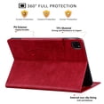 thumbnail image 3 of Dteck for iPad Air 13 Inch Case (2024), iPad Pro 12.9 Case (2022/2021/2020/2018) Case, Leather Folio Cover Auto Wake/Sleep with Card Slots, Multi-Angle Viewing Stand,Red, 3 of 7