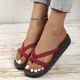 thumbnail image 2 of Agkizg Womens Indoor Outdoor Slides, Beach Walking Sandals, Slide Sandals Comfortable Plus Size Open Toe Casual Indoor Outdoor Summer Beach Slippers, 2 of 7