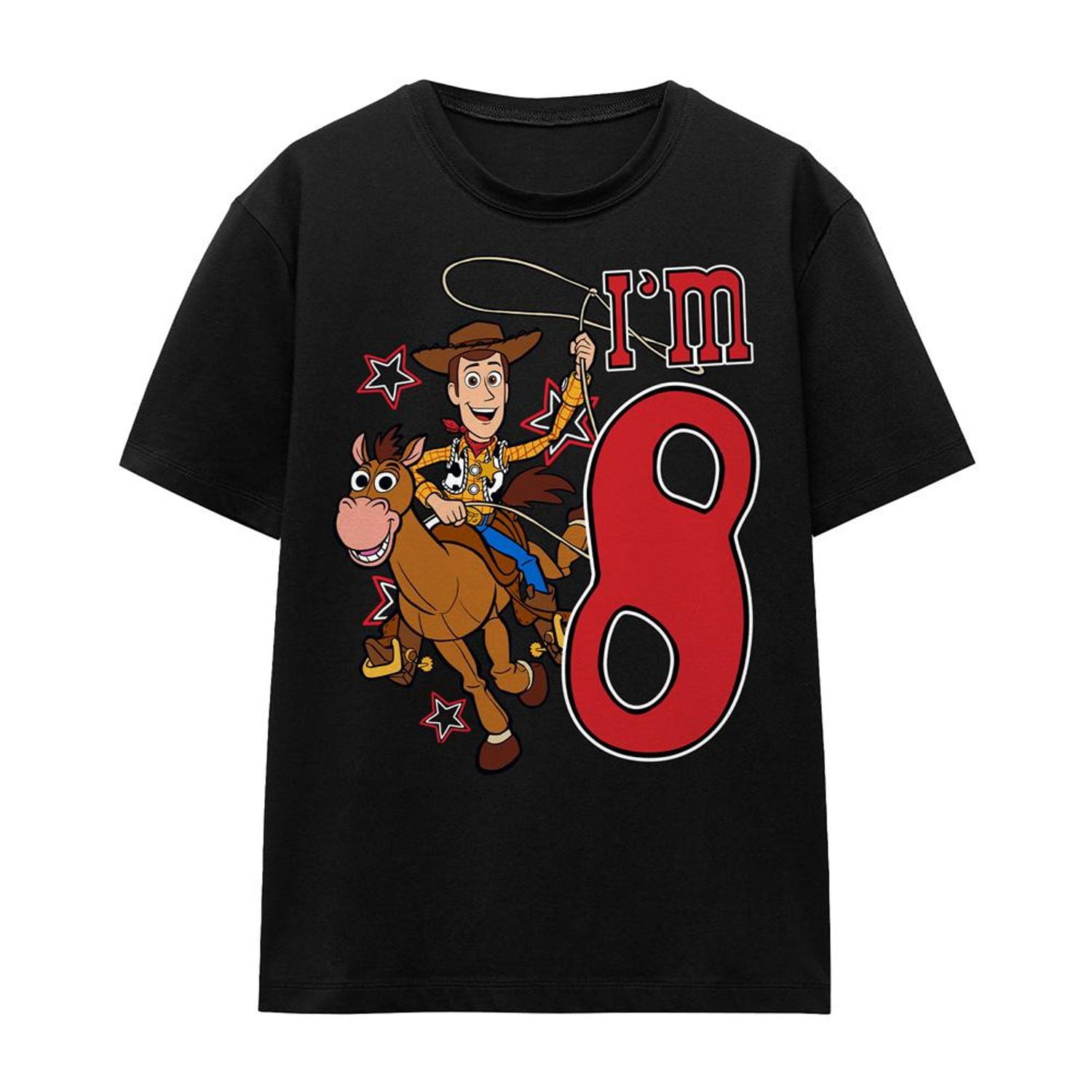 Toy Story  Adult I'm 8 Woody Birthday T-Shirt