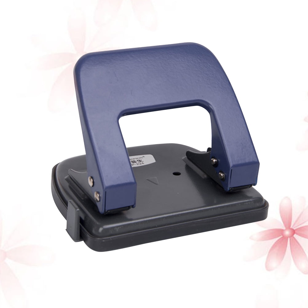 Masteelf 2pcs 2 Hole Punch Craft Paper Cutter Loose-Leaf Punches Scrapbooking Puncher DIY Tools Binding Supplies (Navy)