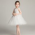 thumbnail image 4 of Robe de Princesse pour Fille, Cadeau d'Anniversaire, Robe de Demoiselle d'Honneur, Col Rond, Sans Manches, Nœud Solide, Robe de Princesse, 4 of 4