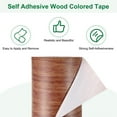 thumbnail image 4 of Uxcell 1-Roll Wood Grain Repair Tape, 3.9inch x 15ft Self-Adhesive Wood Floor Tape, Realistic Textured Repair [Chocolate], 4 of 7