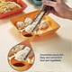 thumbnail image 3 of Diet Plate with Dipping Sauce Multipurpose Square Useful Food Grade Sectional Plate for Restaurant, 3 of 5