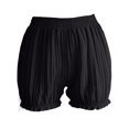 thumbnail image 4 of HongQid Soft Lounge Shorts for Women Elastic Waist Ruffled Bloomers Casual Sleepwear Lightweight Cozy Pajama Bottom Black 3XL, 4 of 4