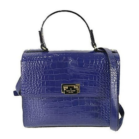 Kate Spade New York Knightsbridge Croco Leather Doris Satchel, Asilah Blue