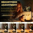 thumbnail image 4 of Candle Warmer Lamp with Timer, Gothic Stained Glass Window Art Nouveau Saint Non-slip Wireless Remote Control Wax Melts Warmer with 4 Bulbs for Home Office Dorm, Birthday Gifts for Women, 4 of 7