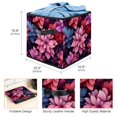 thumbnail image 3 of Petal flower Foldable Storage Baskets with Handle, 10.8"x10.5"x10.6" - Large Capacity Toy Box Storage Box, 3 of 6