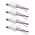 thumbnail image 4 of Télécommande Sans Fil à Lumière LED Récepteur Sans Câblage Interrupteur Intelligent Sans Fil, 4 x Interrupteur de Télécommande Sans Fil, Blanc, 4 of 8