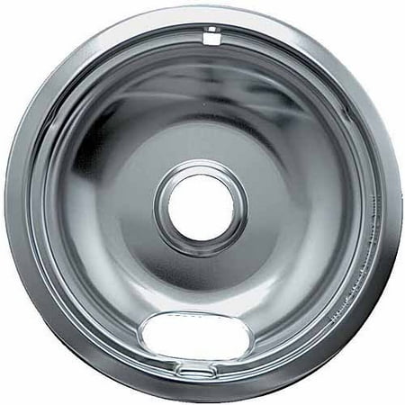 Range Kleen 1 Large Drip Bowl, Style A fits Plug-in Electric Ranges Amana/Crosley/Frigidaire/Kenmore/Maytag/Whirlpool, Chrome