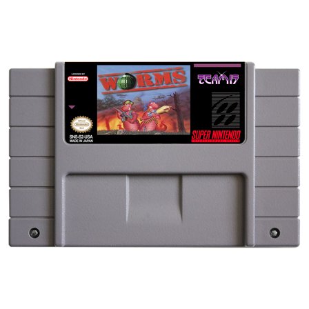 SNES Games Cartridge Worms