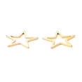 thumbnail image 2 of 201 Stainless Steel Linking Rings Star Golden 16.5x17.5x1mm, 2 of 2